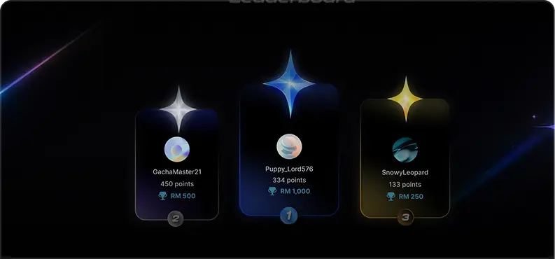 Leaderboard — top collectors